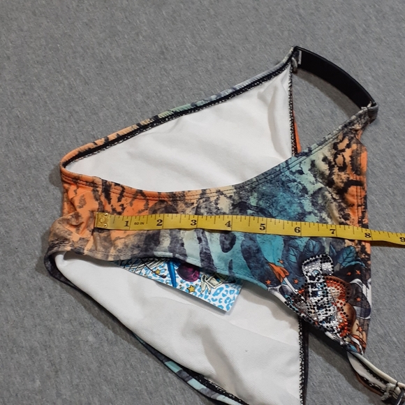 Sinful Hydrogen Bikini Bottoms Orange Zebra Leopard Medium NWT - Picture 13 of 14